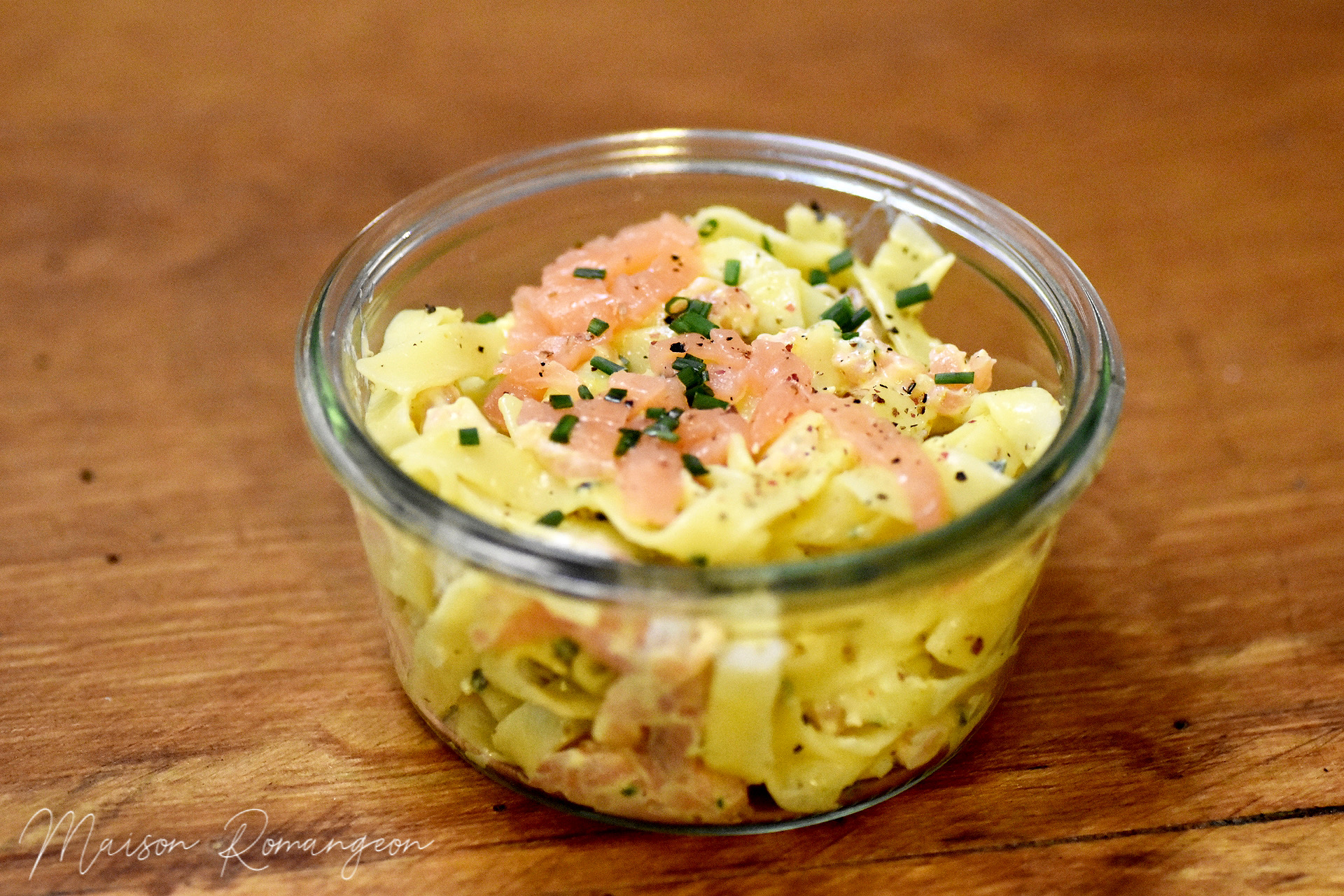 Tagliatelles au saumon fumé